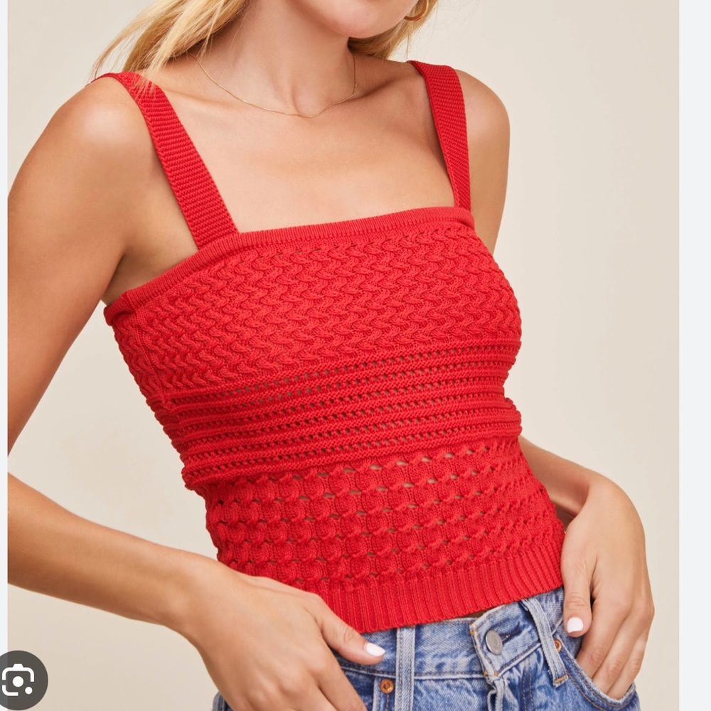 ASTR Darci Smocked Top